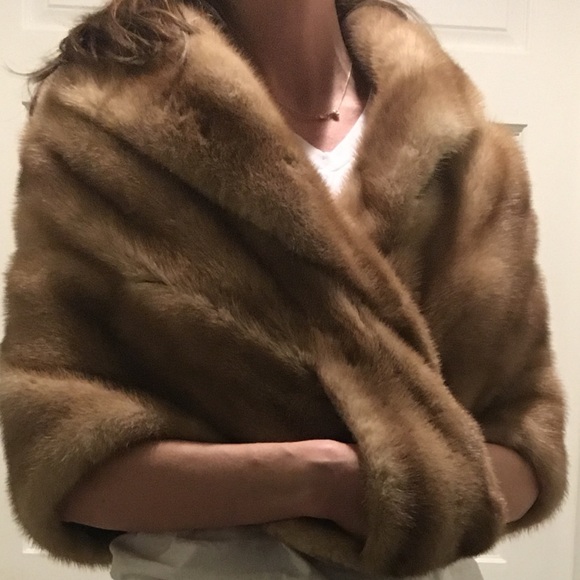 Vintage Jackets & Blazers - Vintage Mink Stole / Cape